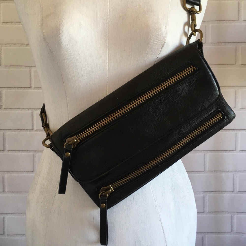 Unbranded Black Waist Bag Belt Bag Fanny Pack